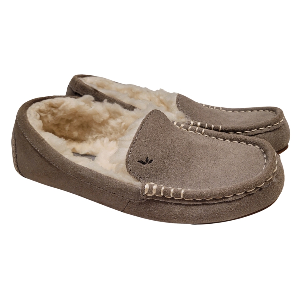 Koolaburra By Ugg Lezly Slippers Womens 6 Moccasin Shoes Gray Cozy Western